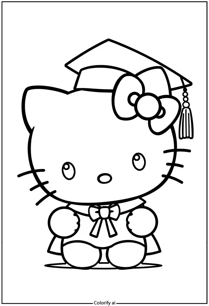 hello kitty chef coloring pages